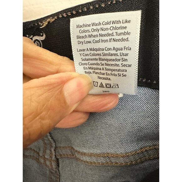 Terra & Sky Womens Pockets Zip Crop Jeans Size 20W - Picture 9 of 10